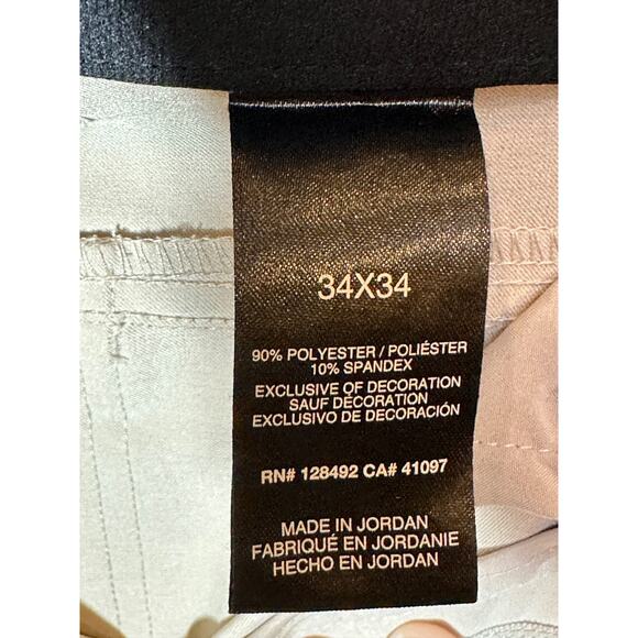 Greg Norman Men’s Golf Pants 34x34 Khaki Beige Stretch Performance Comfort - Picture 3 of 6